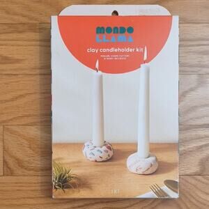 Mondo Llama, Clay Candleholder Kit, NWT